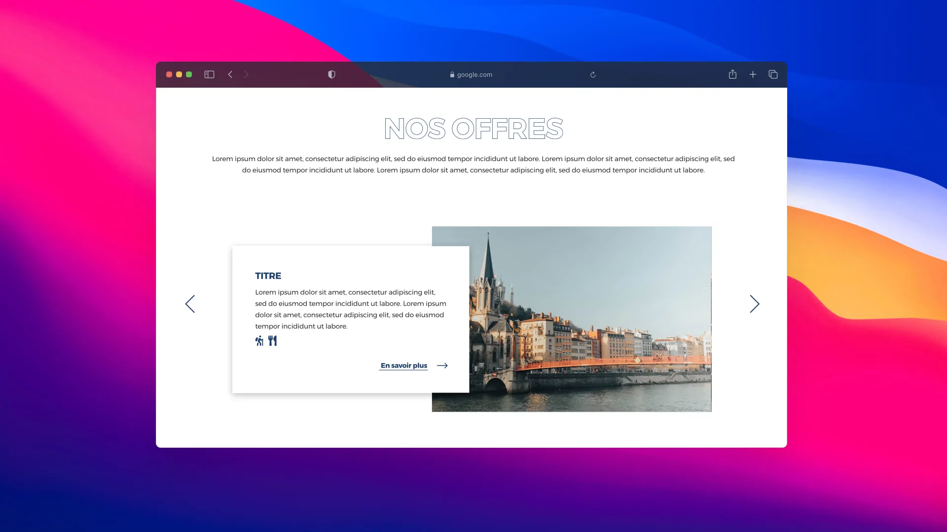 Excelys Tours website – screenshot 4 of 6